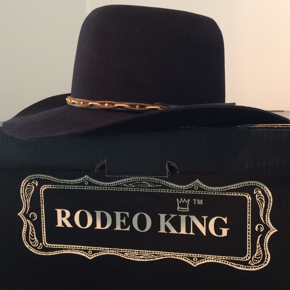 Rodeo King 5X Beaver Cowboy Hat Size 7-3/8